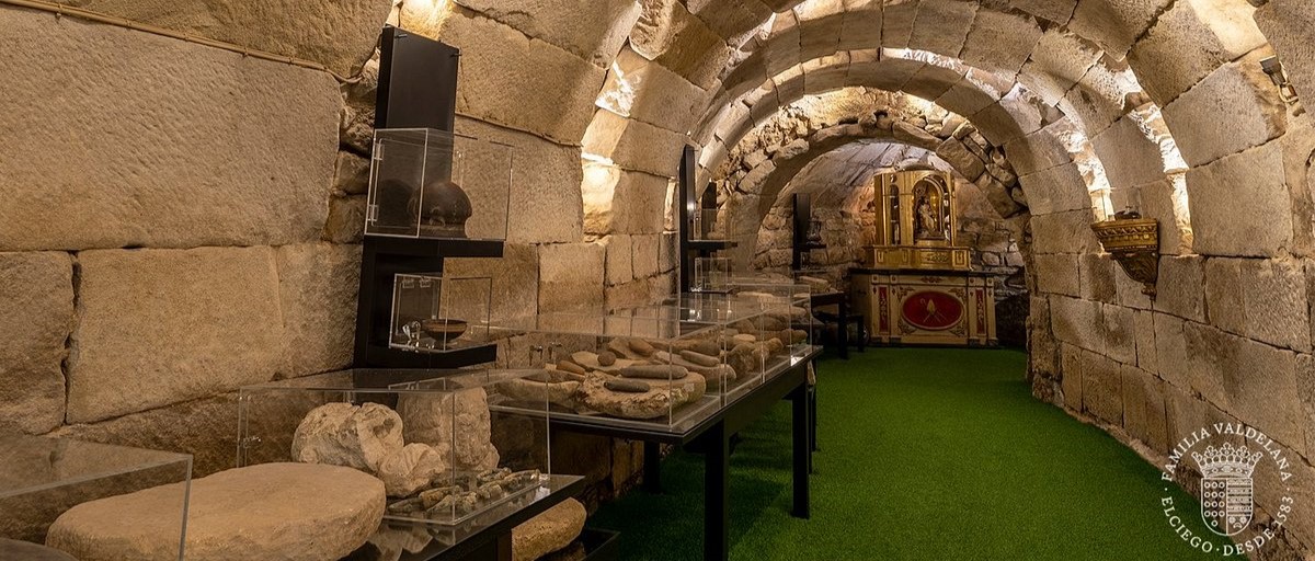 Interior museo de las bodegas Valdelana en la Rioja Alavesa